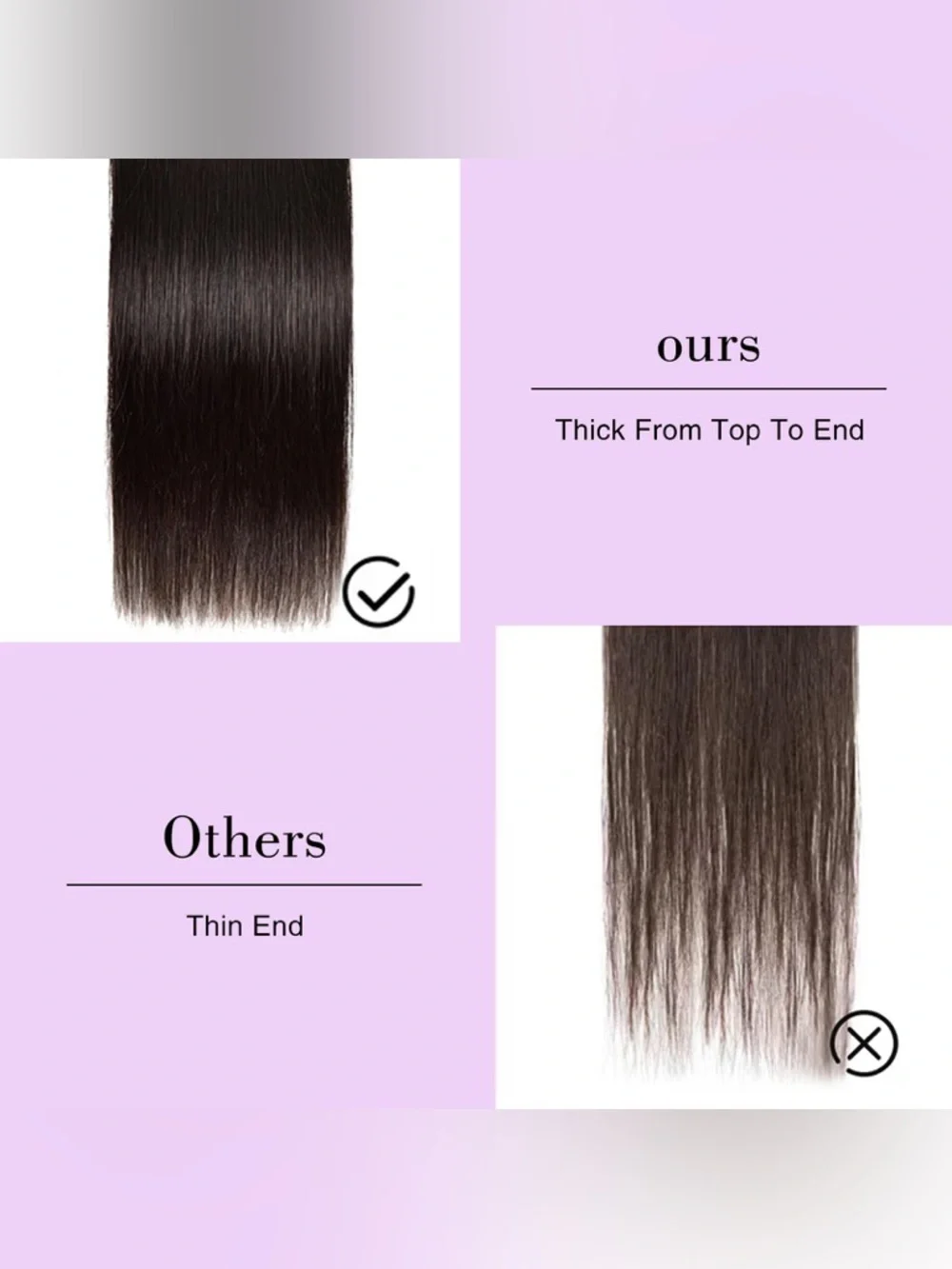 HUMAN HAIR 4 Black Straight Hair Bundles - Sleek Natural Shine